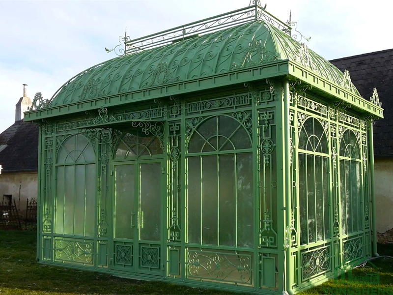 luxury Victorian glass greenhouse conservatory
